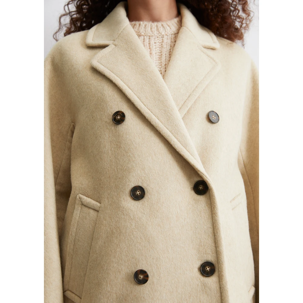 Marc O'Polo Caban jas relaxed Beige Dames