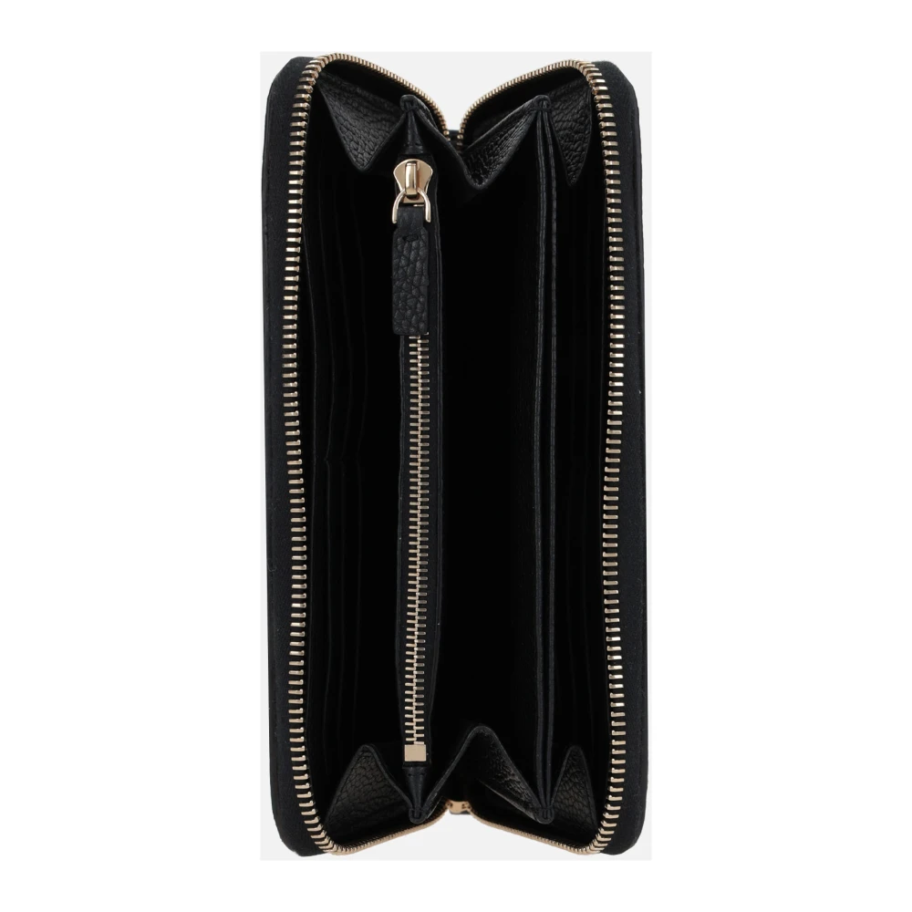 Valentino Garavani Zwarte Studs Zip-Around Portemonnee Black Dames