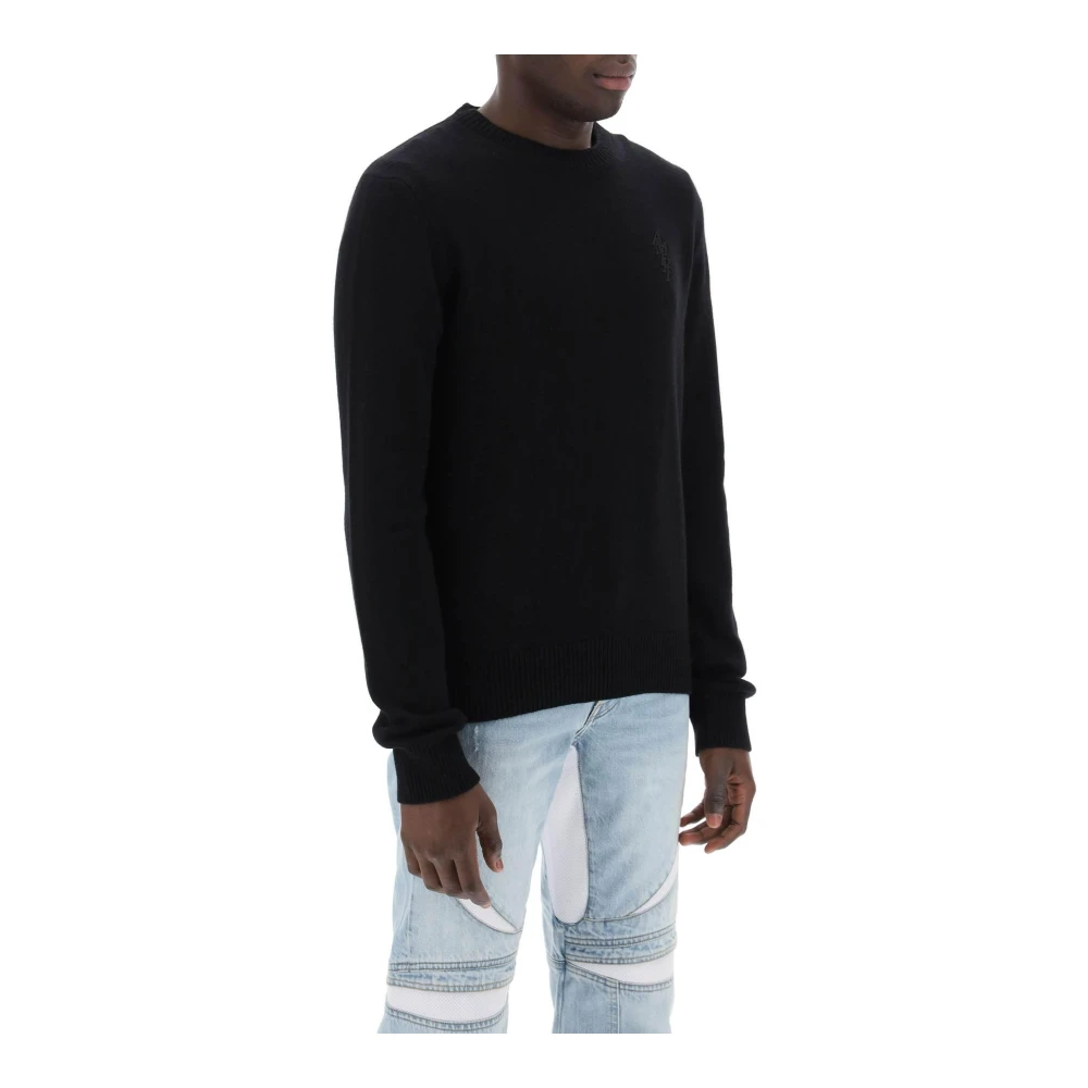 Amiri Stack Cashmere Sweater Black Heren