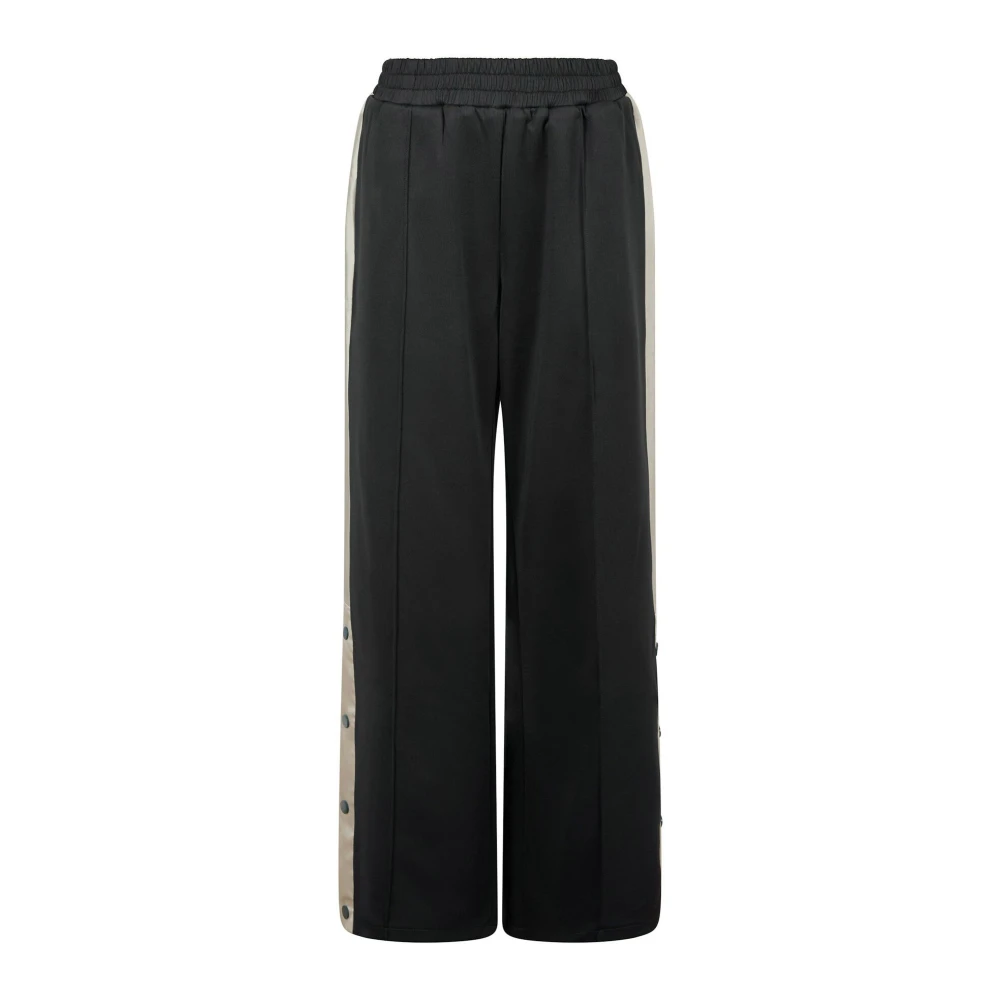 NEO NOIR Sportieve Gestreepte Trainingsbroek Zwart Black Dames