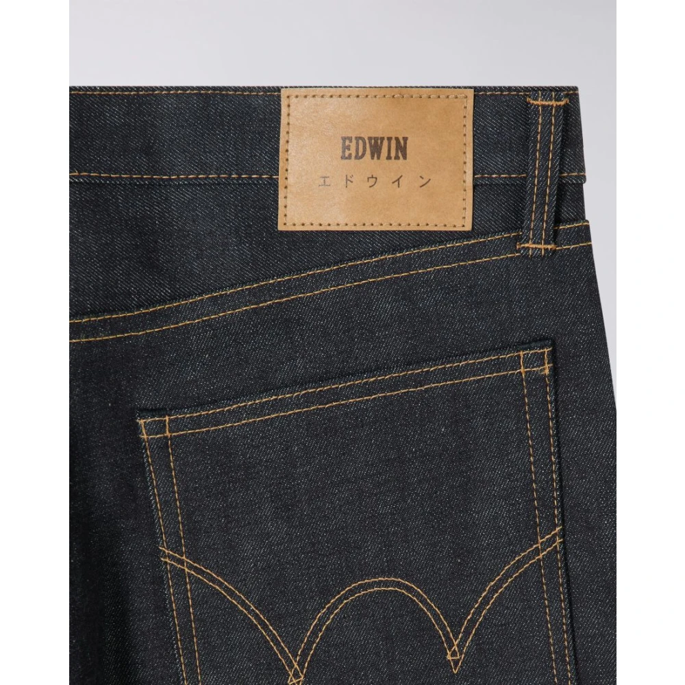 Edwin Japanse Losse Jeans Blauw Selvage Denim Black Heren