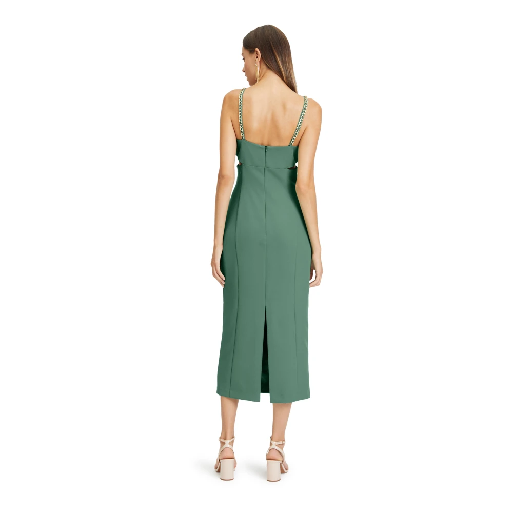 Vera Mont Elegant Cocktailjurk met Cut-Outs Green Dames