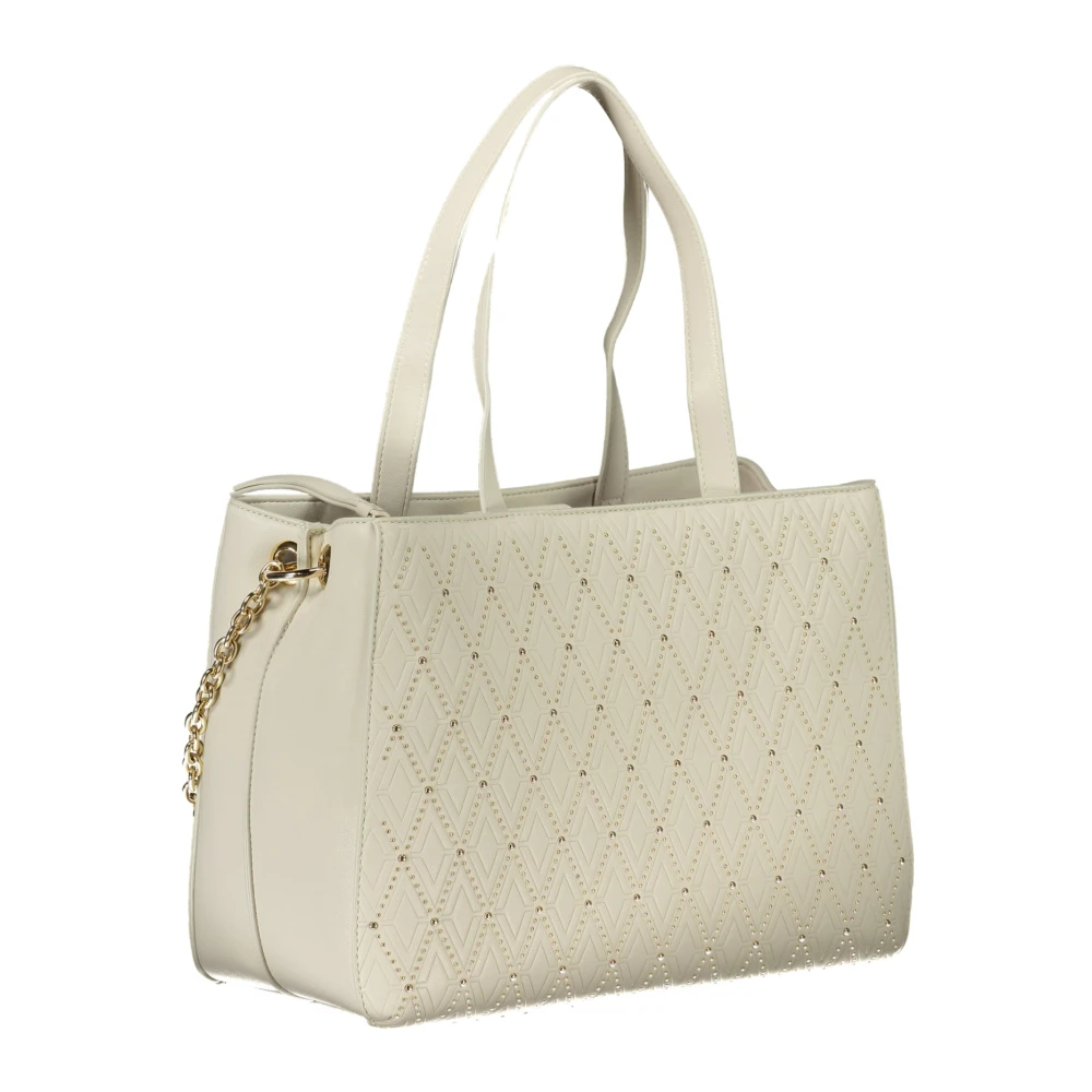 Valentino by Mario Valentino Witte Donna Tas met Kettingband White Dames