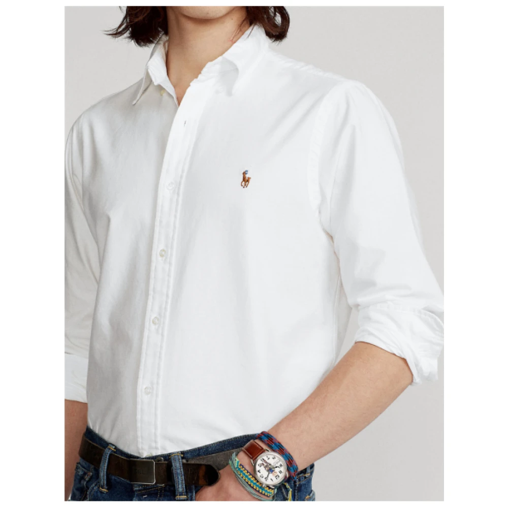 Polo Ralph Lauren Slim Fit Oxford Overhemd White Heren