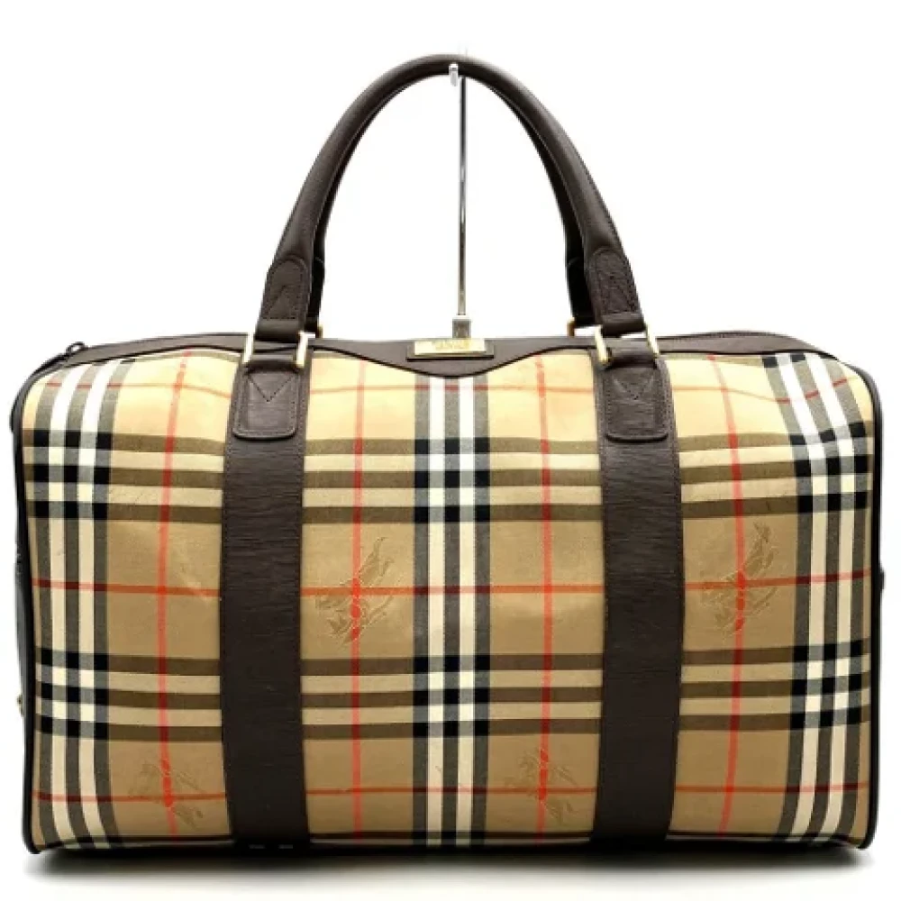 Burberry Vintage Pre-owned Canvas travel-bags Brown Dames