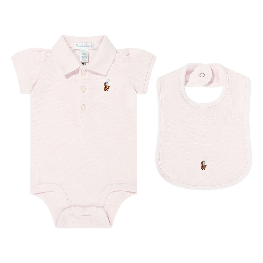 Ralph Lauren Girls Pink Kids Sets, 6 M, Bodysuit Gift Set