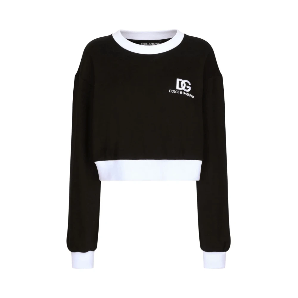 Dolce & Gabbana Twee-Tone Logo Print Sportpak Black Dames