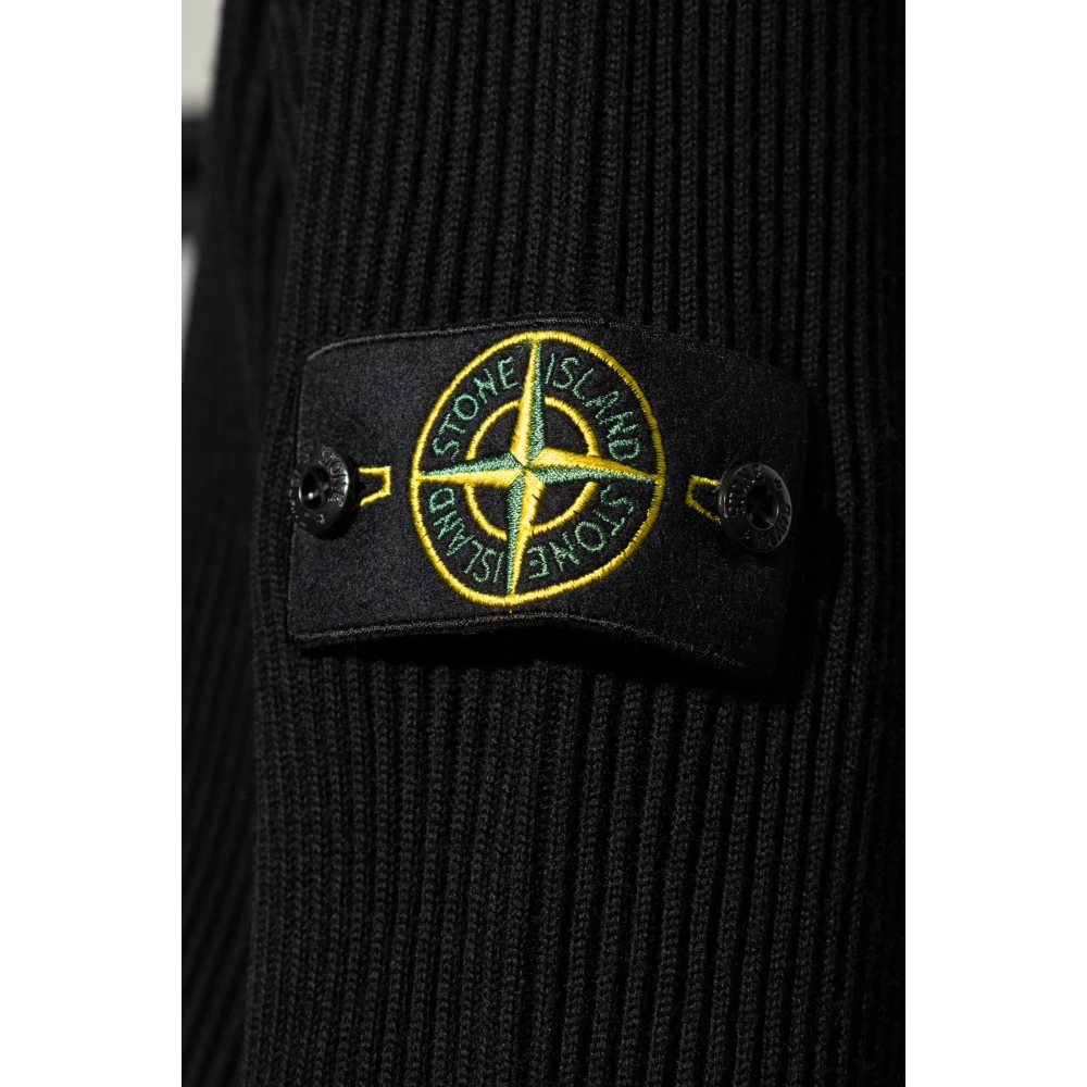 Stone Island Wollen trui Black Heren