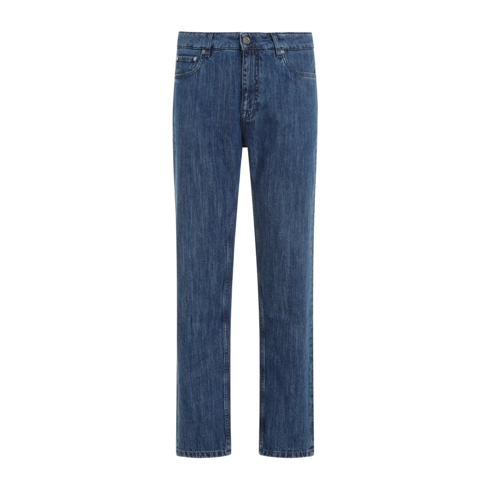Etro Blue Straight Fit Jeans, Male, W32, Roma Jeans