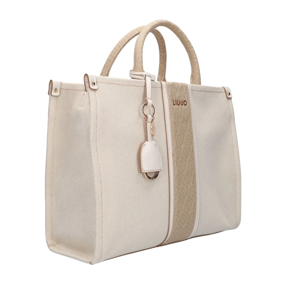 Liu Jo Vrouw Beige Tassen Dames, One Size, Katoen, Ridhi Tote