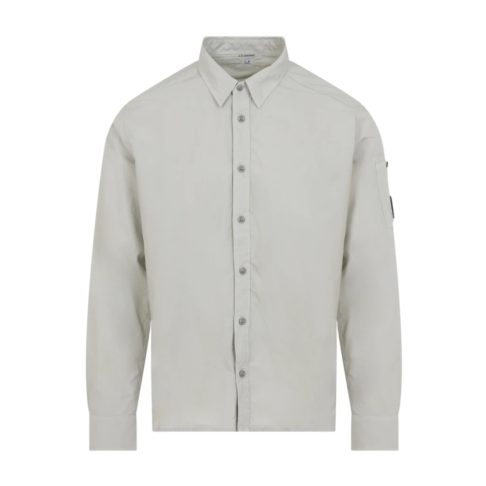 C.p. Company Men's Gray Contemporary Cotton Shirt - Casual Shirts - M - Shirts
