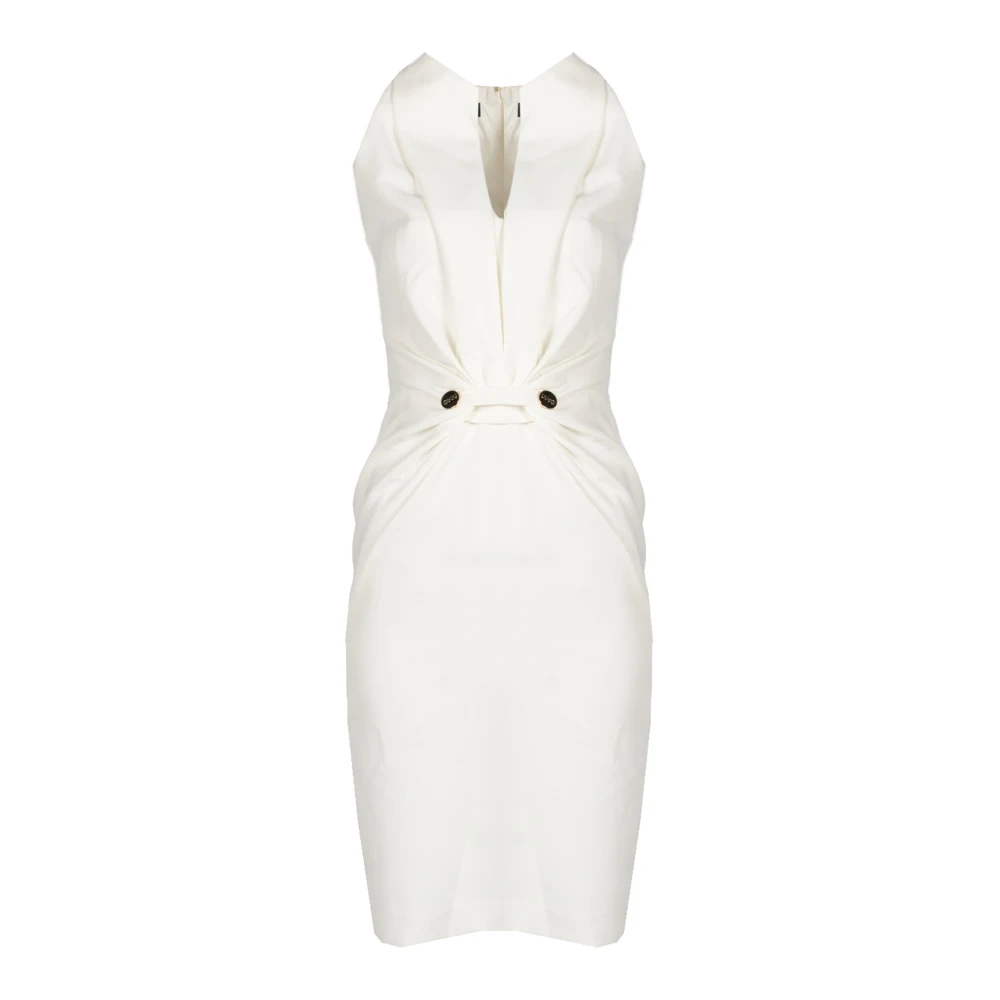 Liu Jo Donna Bianco Elegante Abito Senza Maniche