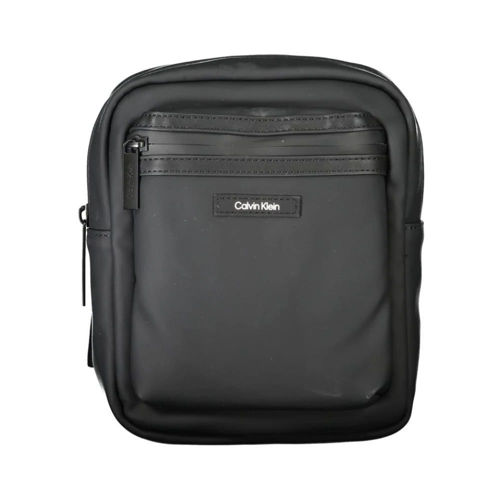 Calvin Klein Zwarte Polyester Schoudertas Black Heren