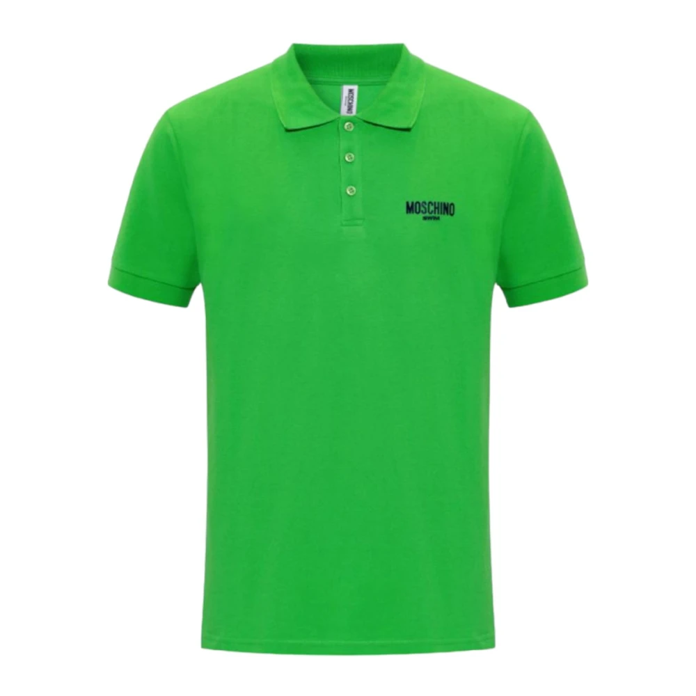 Moschino Kortärmad Polotröja Green, Herr