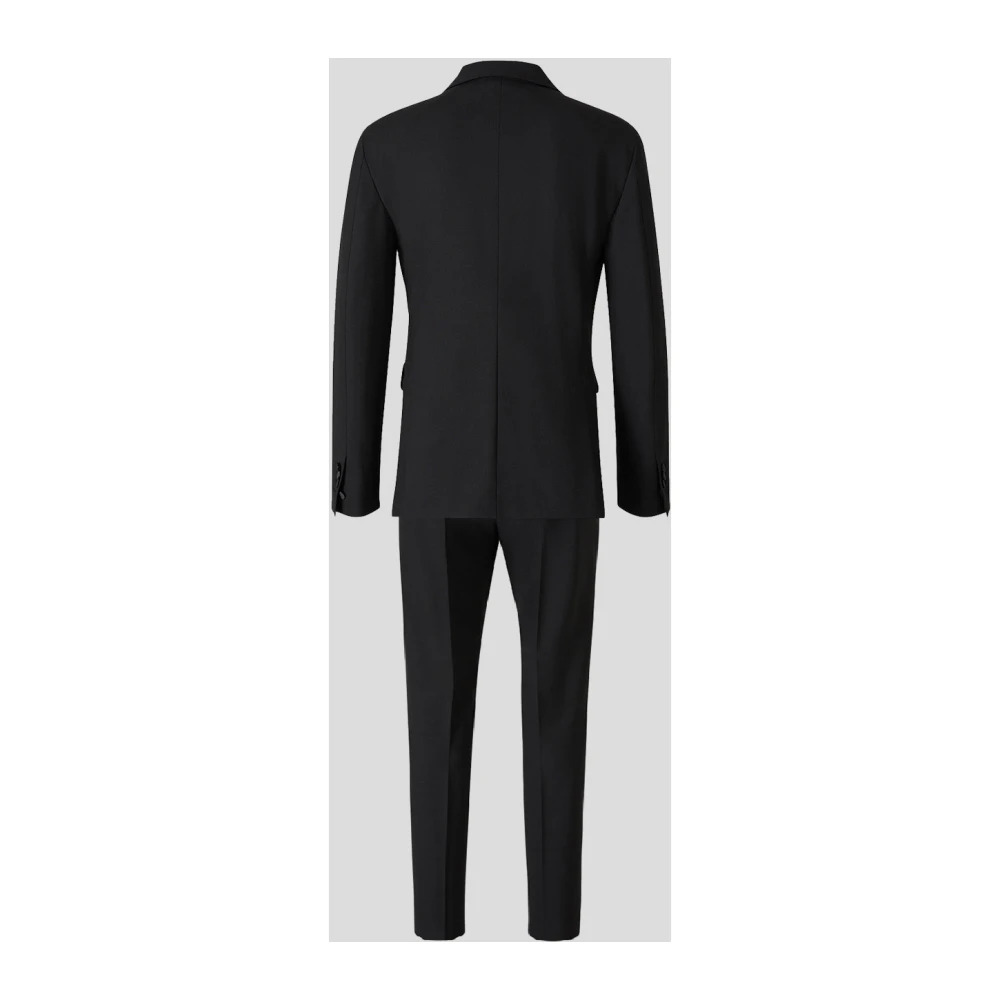 Dsquared2 Wollen Klassiek Pak Black Heren