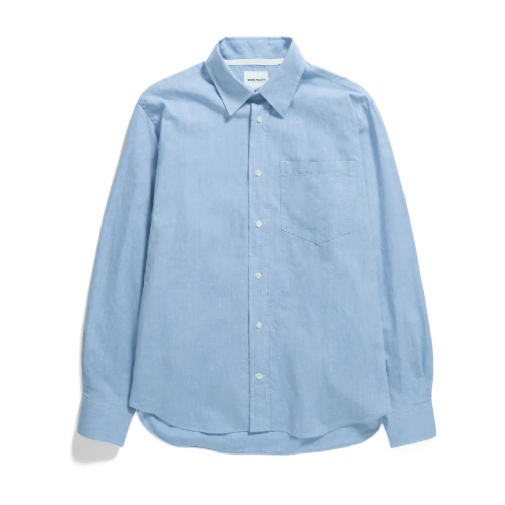 Norse Projects Algot Chambray Overhemd Blue Heren