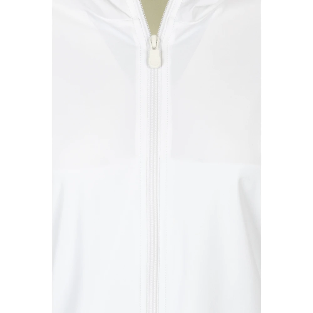 Save The Duck Witte Gewatteerde Jas met Capuchon White Dames