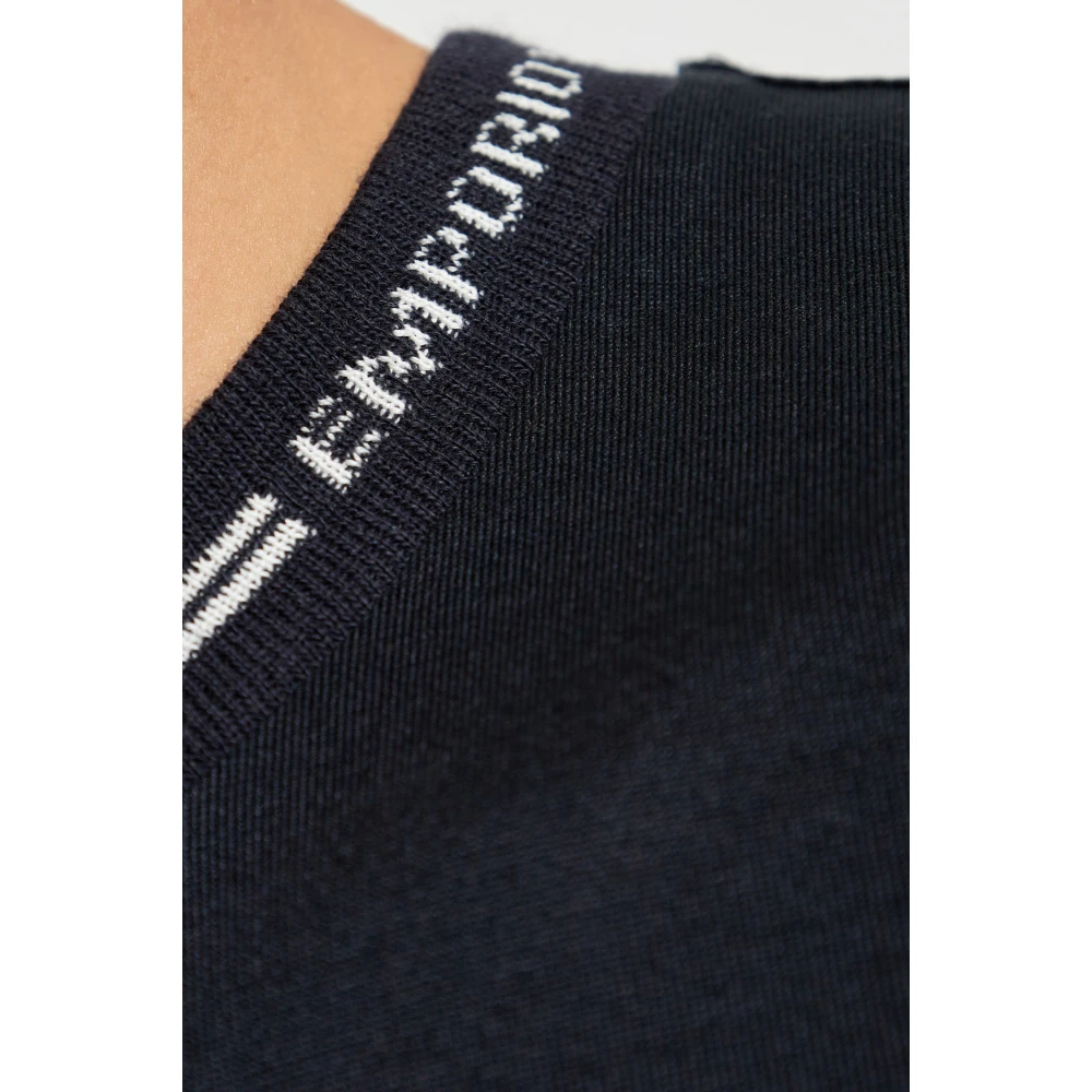 Emporio Armani T-shirt met geborduurd logo Blue Heren