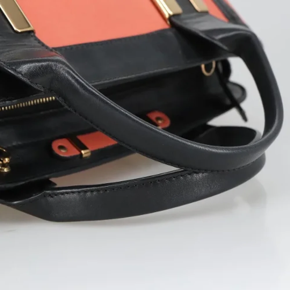 Chloé Pre-owned Leather shoulder-bags Orange Dames