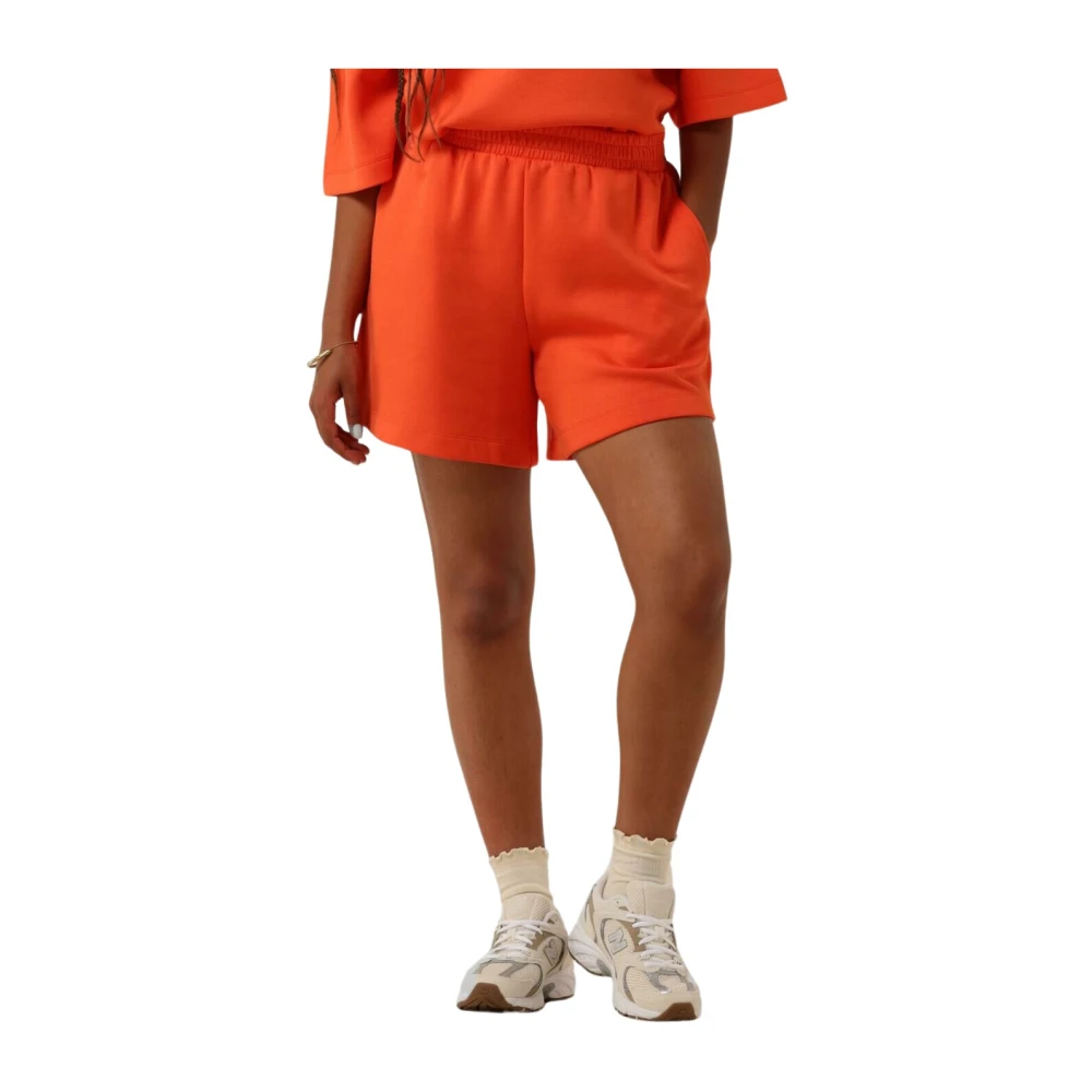 Moss copenhagen Rode Sweat Shorts voor Trendy Zomerlook Red Dames