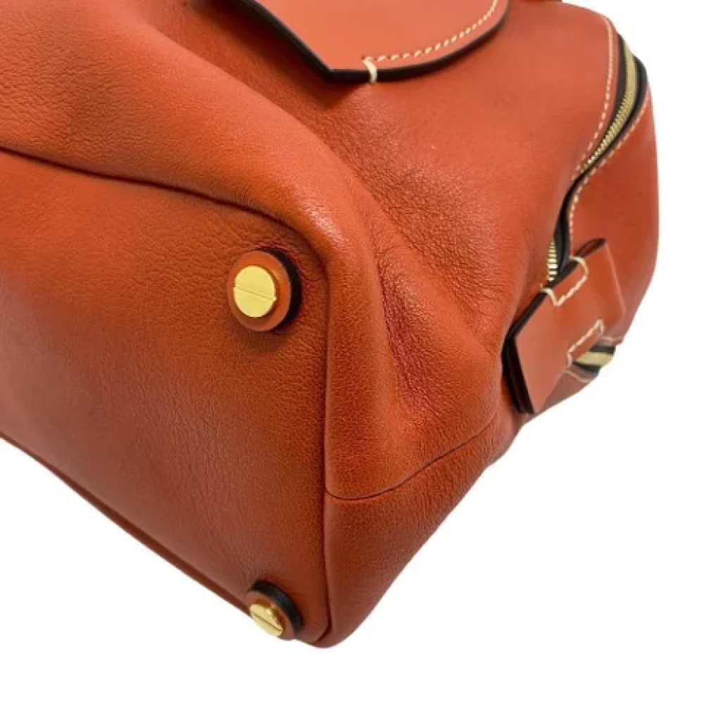 Chloé Pre-owned Leather handbags Orange Dames