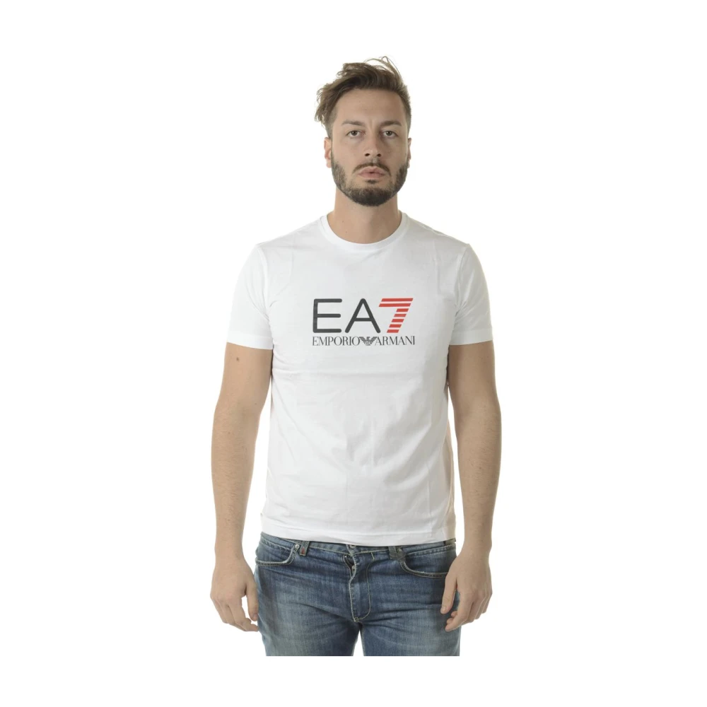 Emporio Armani EA7 Sweatshirt T-shirt Combo White, Herr