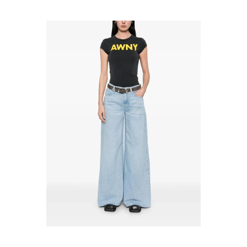 7 For All Mankind Lichtblauwe Klassieke Vijf Zakken Jeans Blue Dames