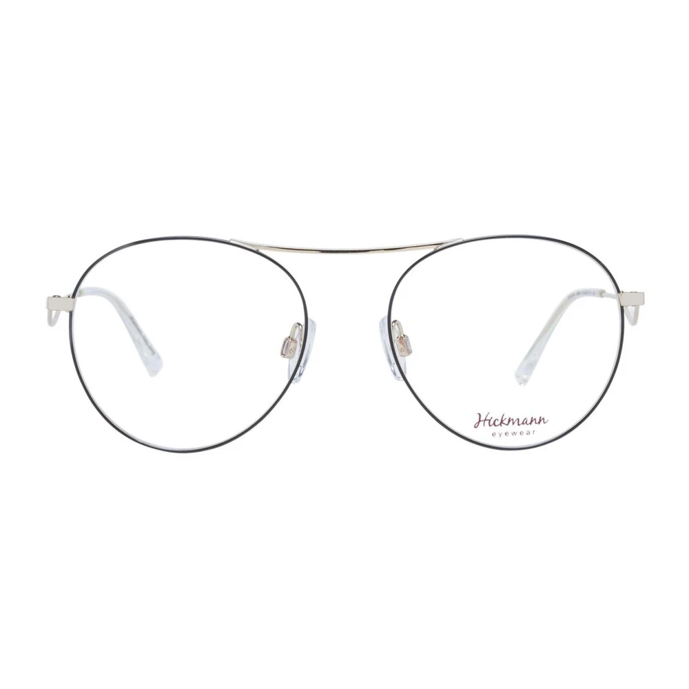 Ana Hickmann Gouden Metalen Ronde Optische Montuur met Hoes Yellow Dames