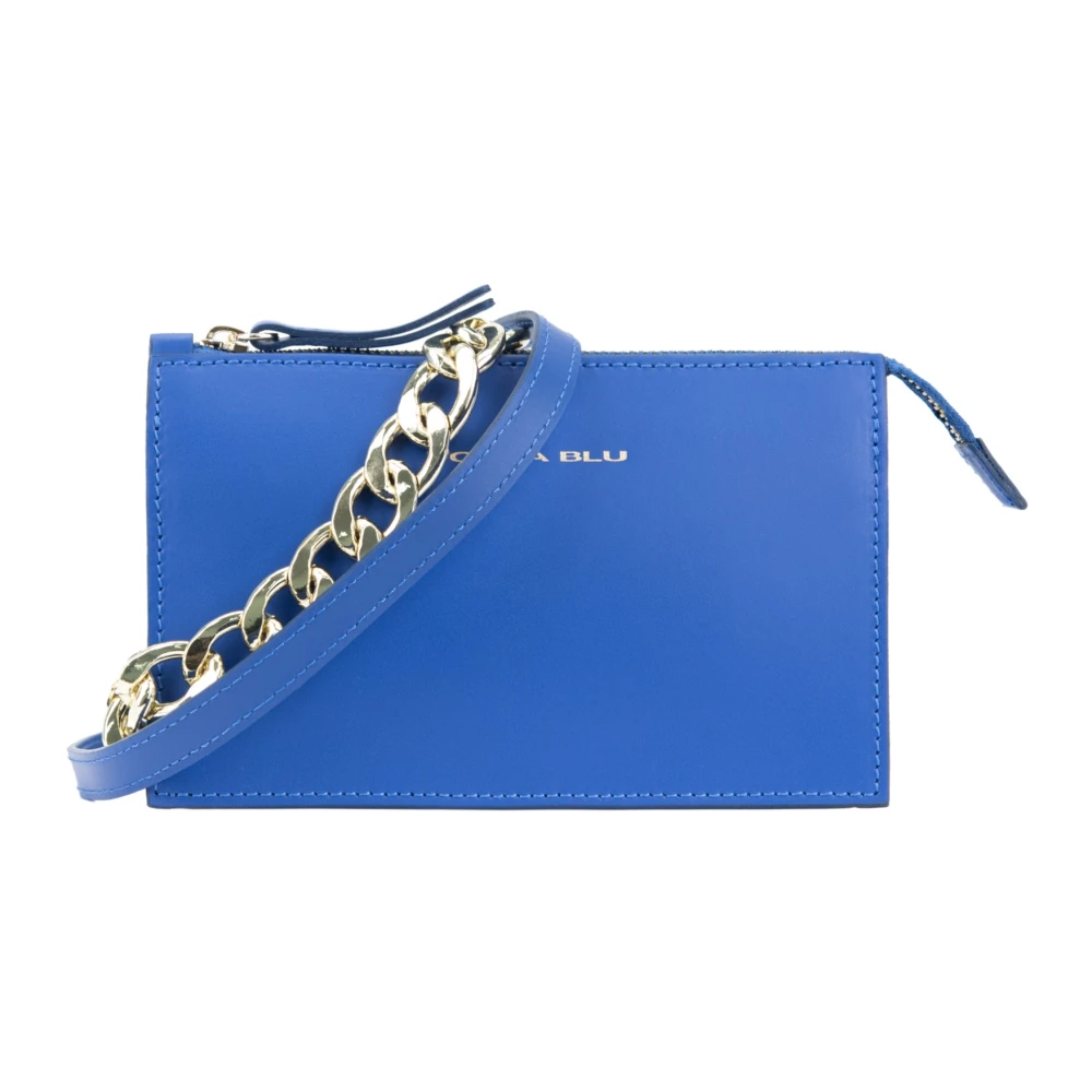 Tosca Blu Dames Schoudertas met Rits Blue Dames