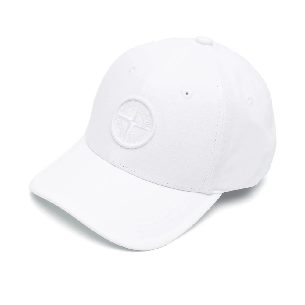 Stone Island Boys White Hats & Caps, L, Baseball Cap