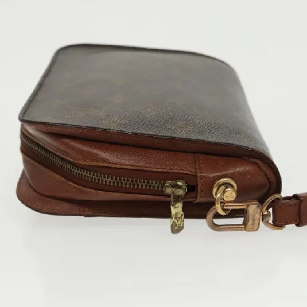 Louis Vuitton Vintage Pre-owned Canvas clutches Brown Dames