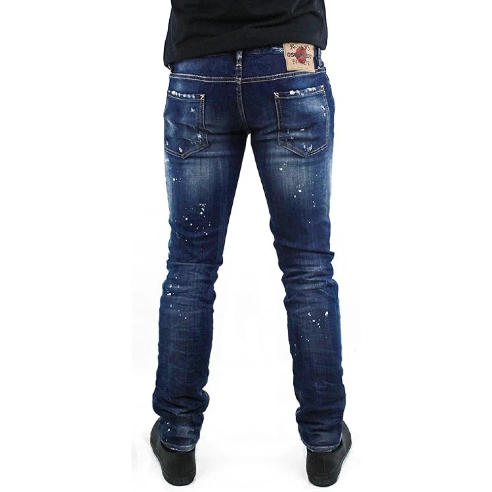 Dsquared2 Luxe Slim Jeans Blue Heren