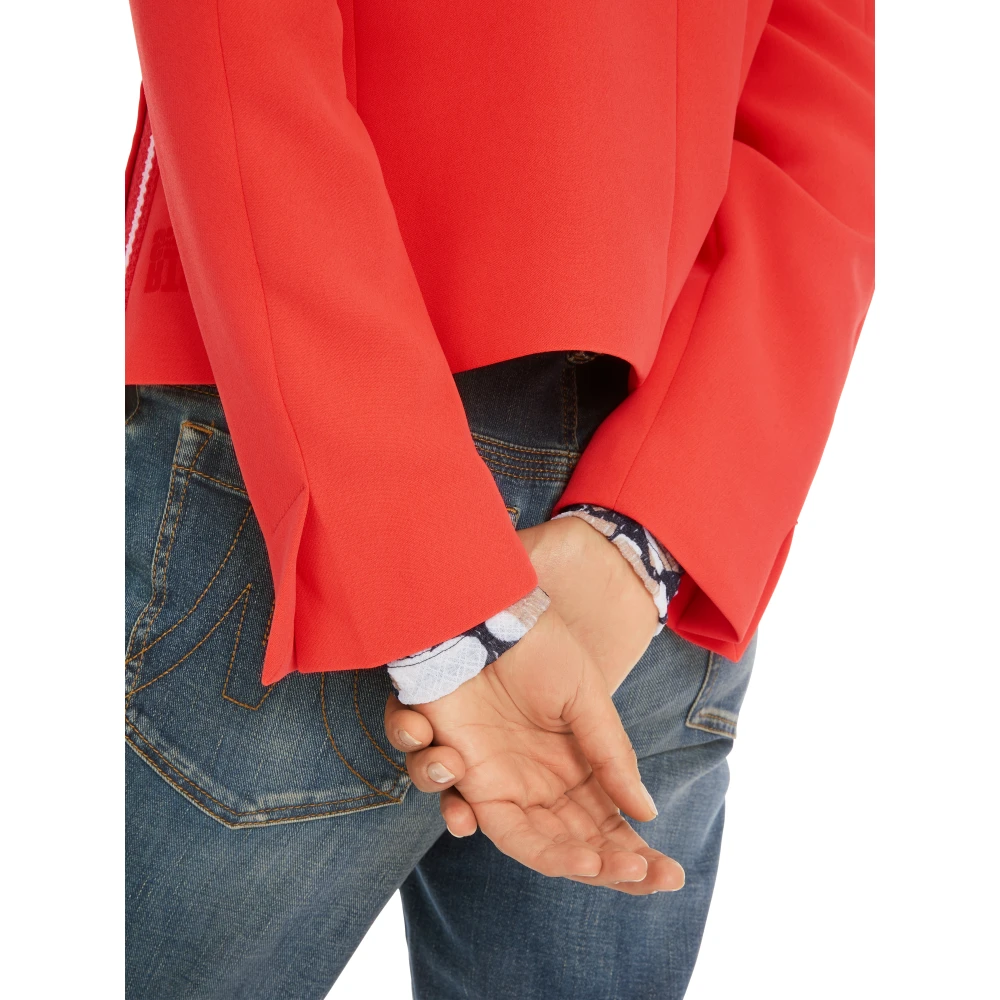 Marc Cain Blazer met opgestikte zakken Orange Dames