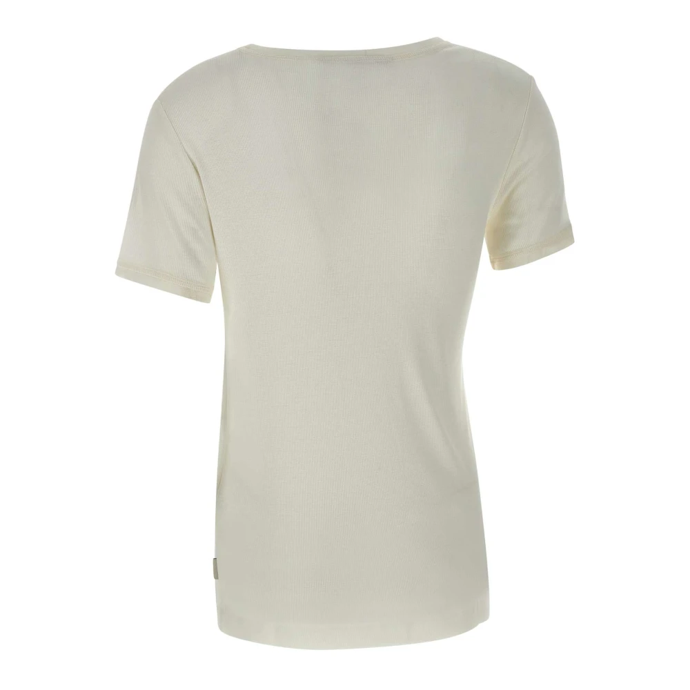 Remain Birger Christensen Witte Jersey T-shirt met Boothals White Dames