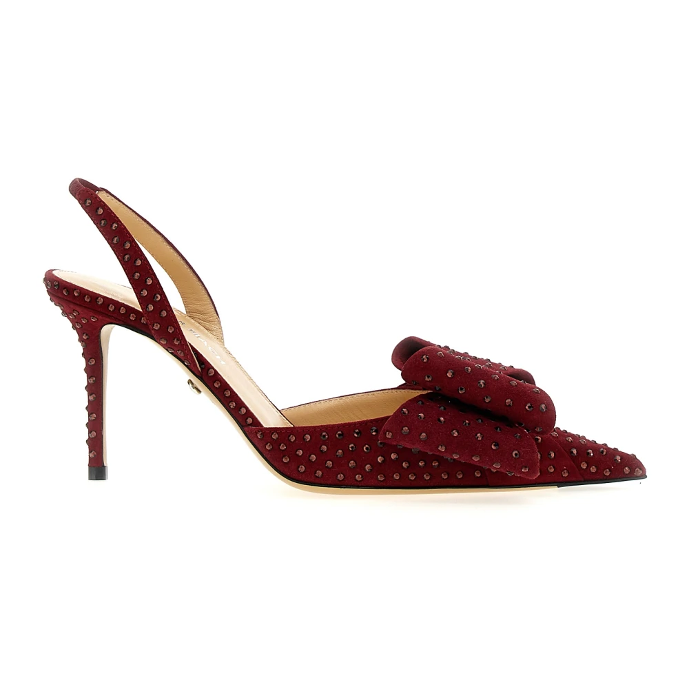 Mach & Mach Röd Le Cadeau Suede Slingbacks