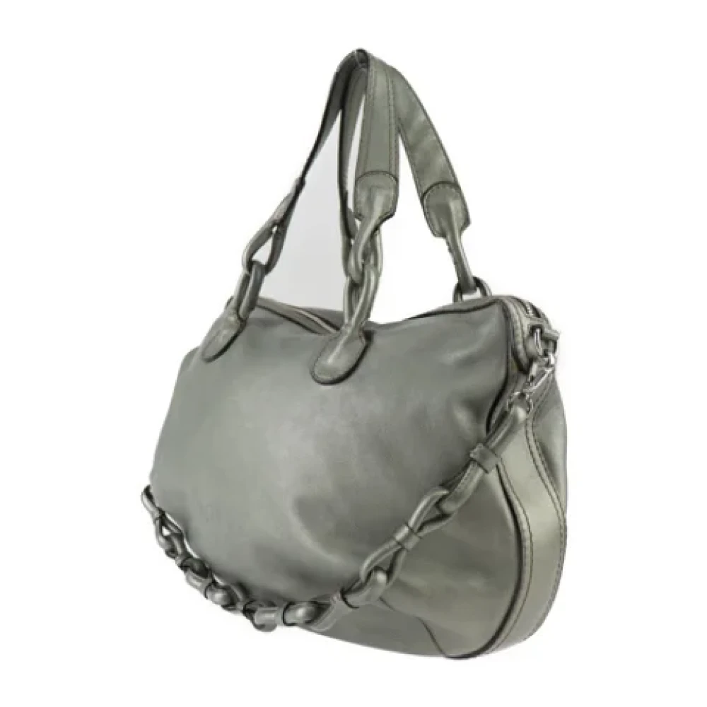 Loewe Pre-owned Leather shoulder-bags Green Dames