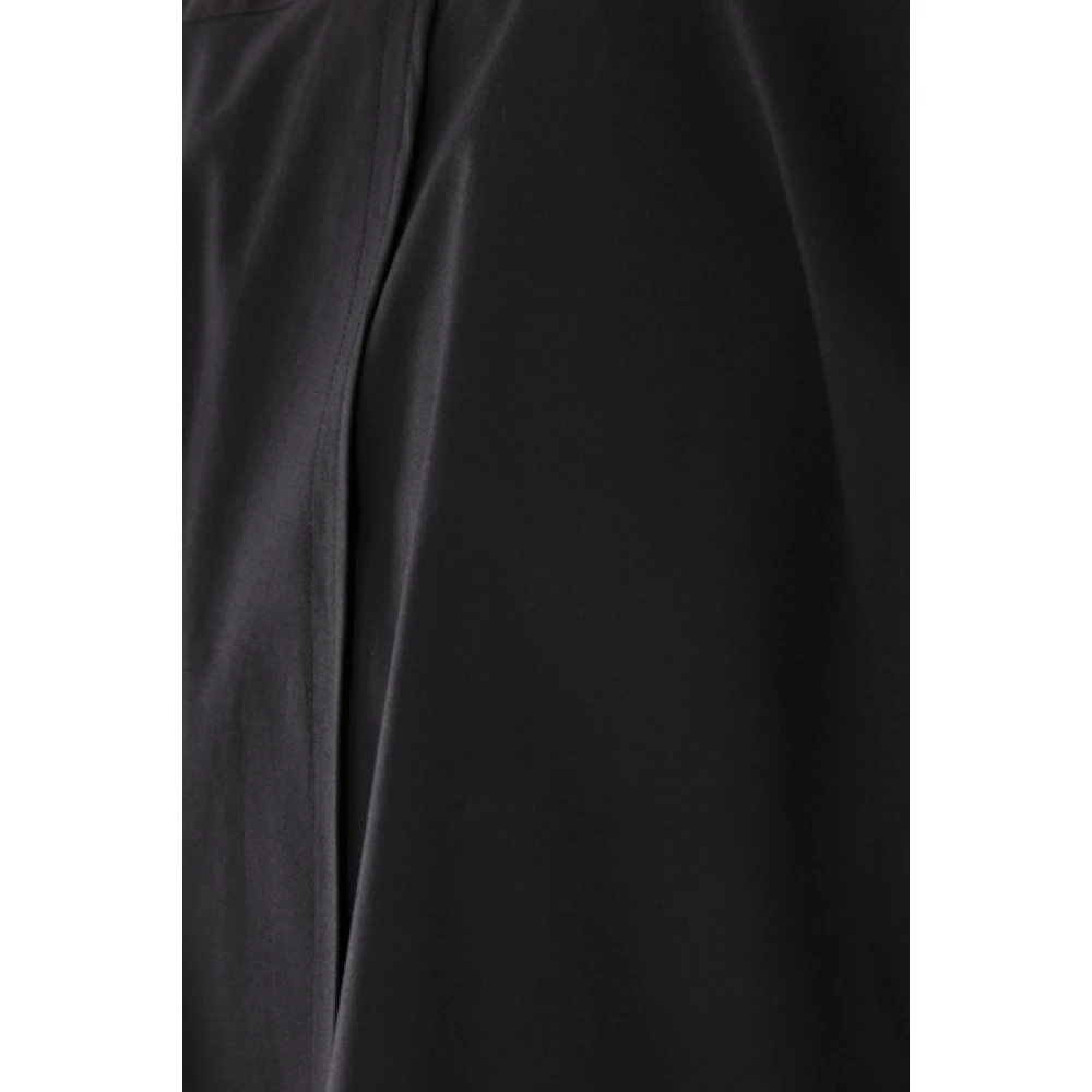 Comme des Garçons Zwarte Katoenen Popeline Overhemd met Gelaagd Effect Black Heren