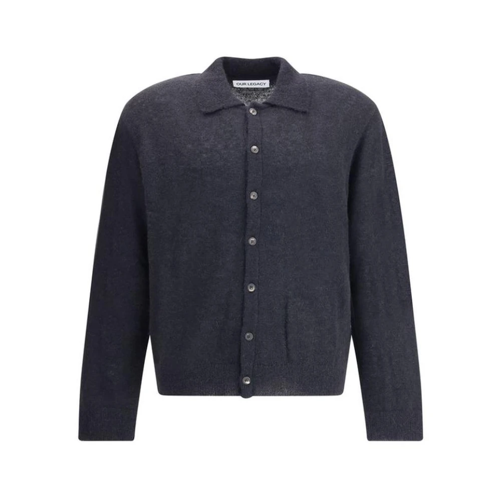 Our Legacy Uomo Cardigan In Misto Alpaca Nero It Taglia 48- Mytheresa - Immagine 4
