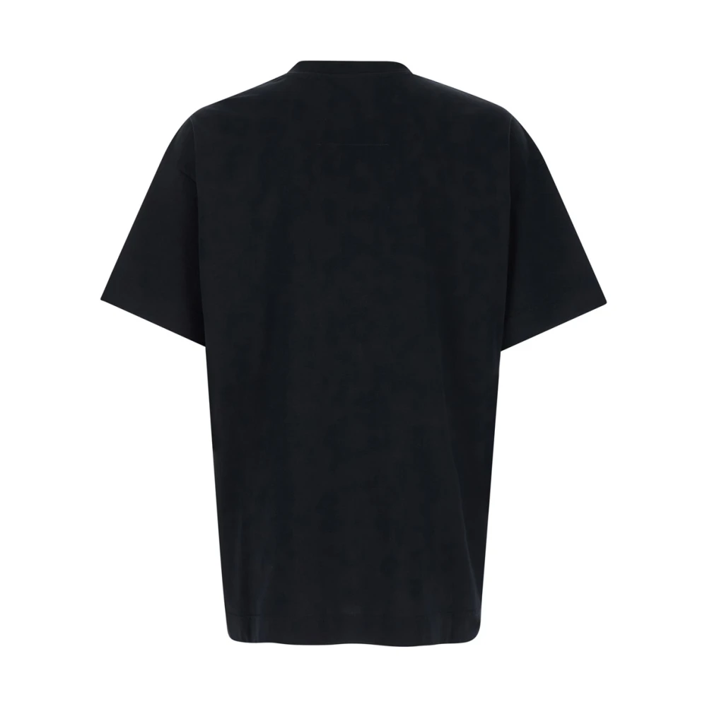 Givenchy T-shirt met reliëflogo Black Heren