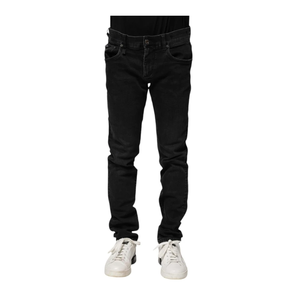 Dolce & Gabbana Men's Black Slim Fit Jeans, Xs, Skinny Denim Jeans