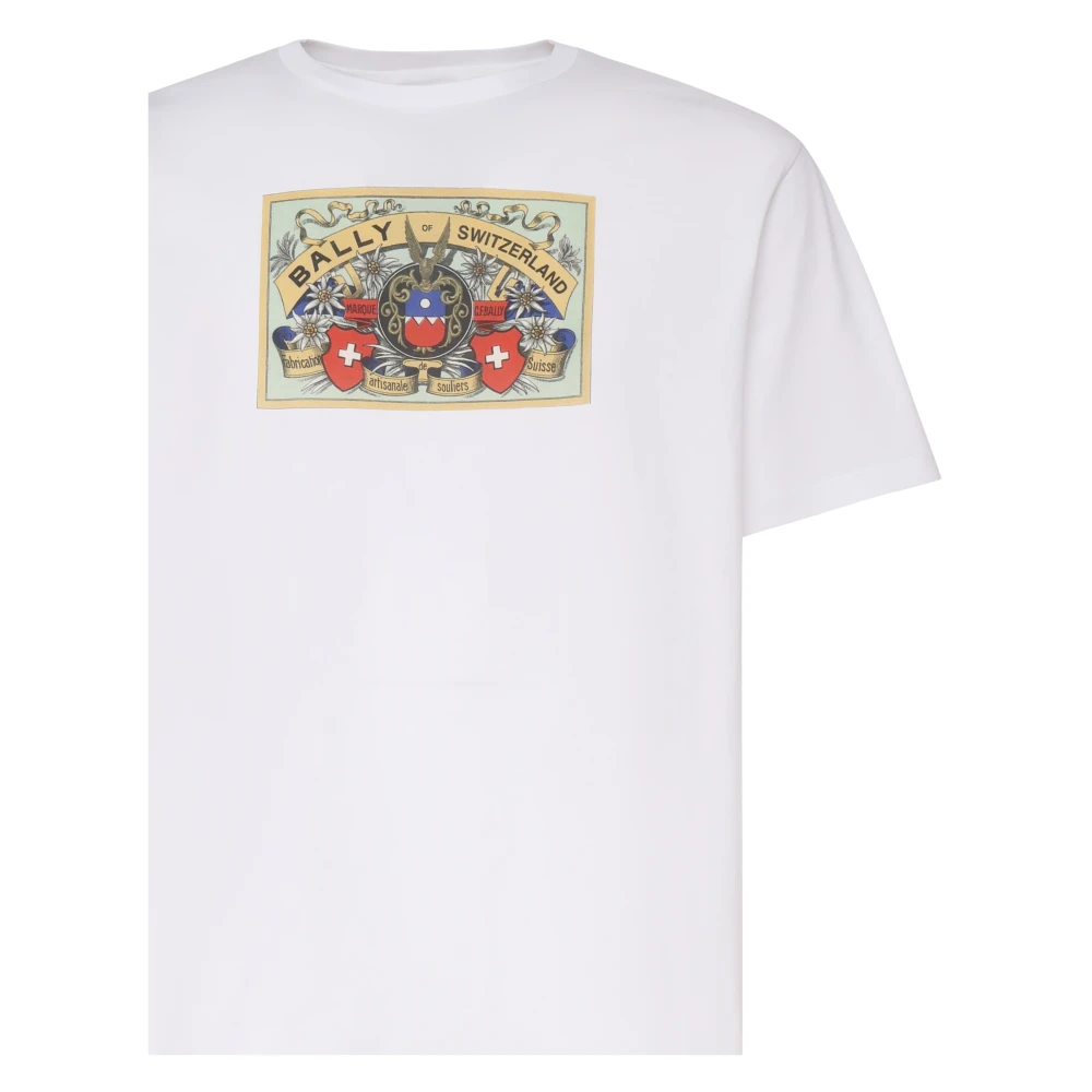 Bally Witte T-shirt en Polo Collectie White Heren