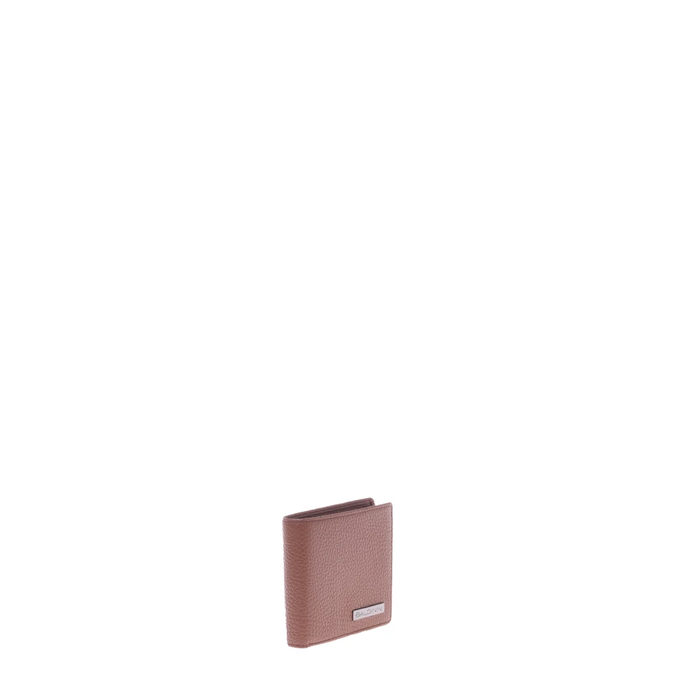 Baldinini Leren Portemonnee Brown Heren
