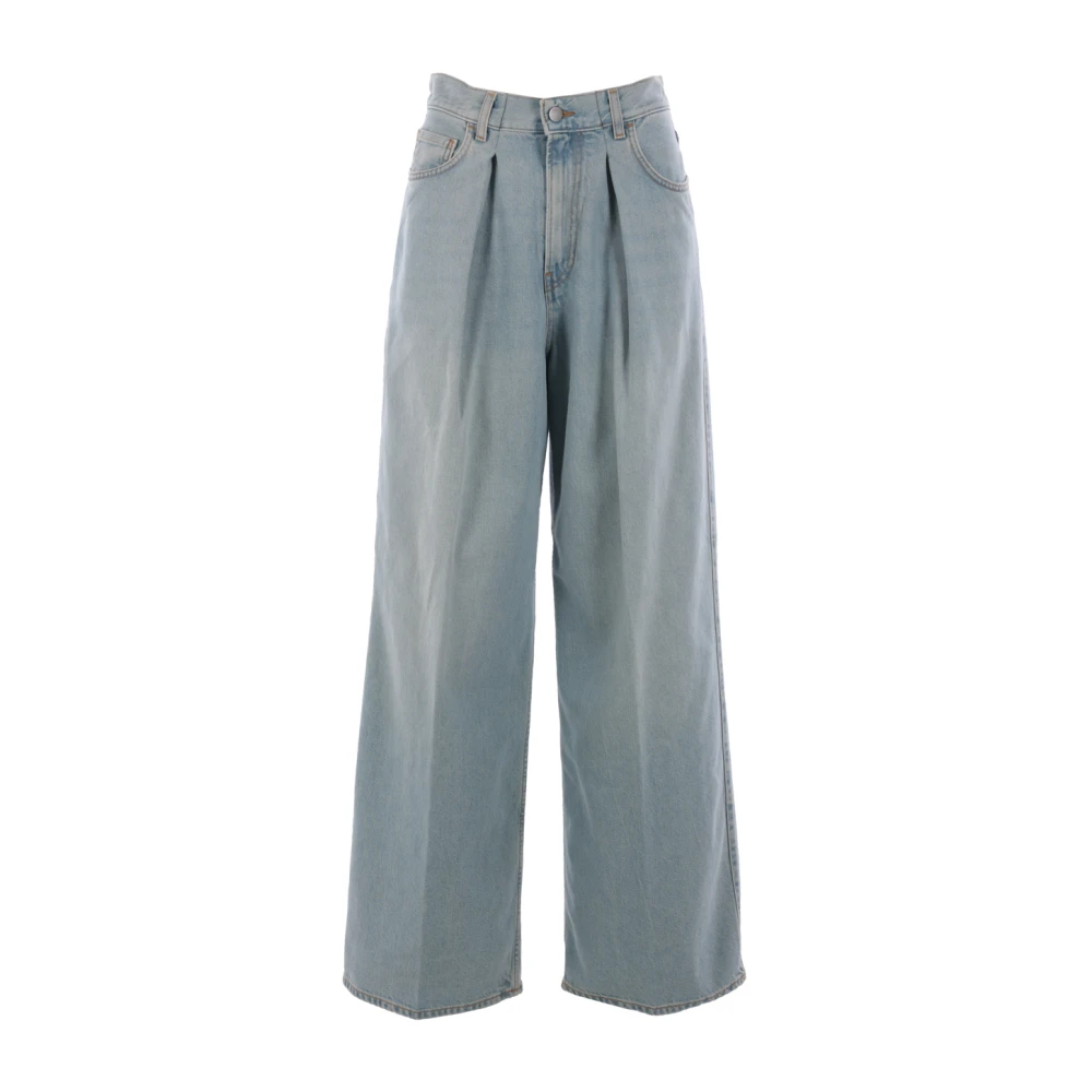 Haikure Wide Leg Jeans Blue Dames
