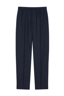 Couture Sömsrandiga Joggers i Ull