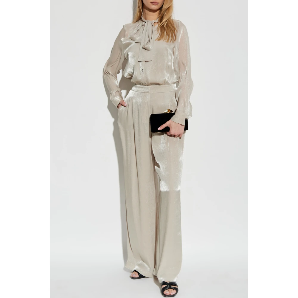 Michael Kors Wijde broek Beige Dames