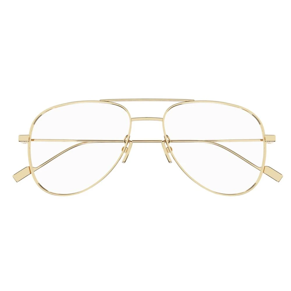 Saint Laurent Klassieke Gouden Brillenmontuur Yellow Unisex