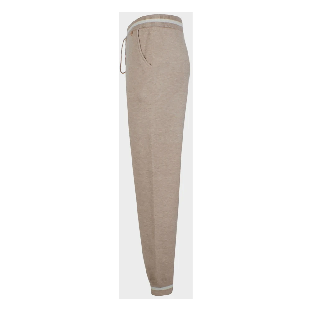 YES ZEE Broek met boord Beige Dames