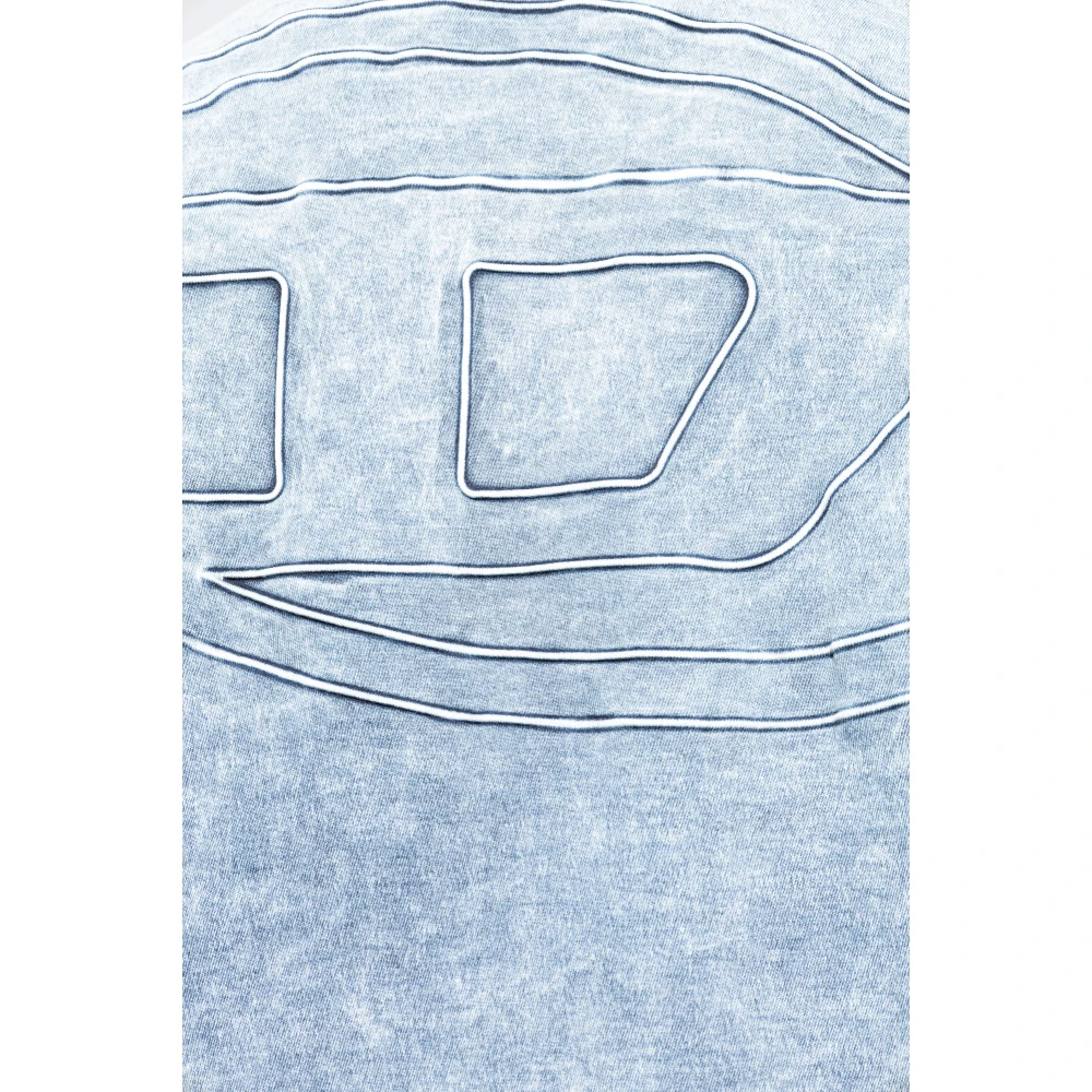 Diesel Sweatshirt `D-Um-Rib-S2` Blue Heren