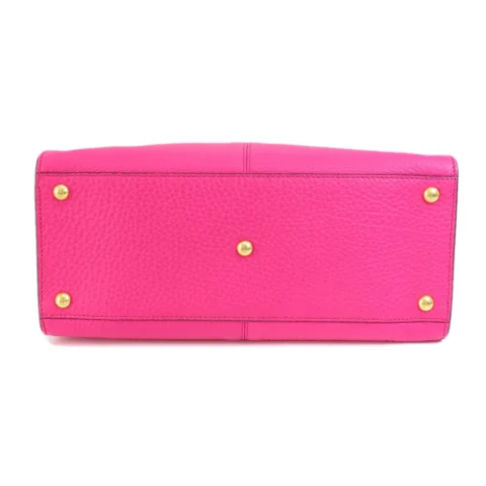 Fendi Vintage Pre-owned Leather handbags Pink Dames