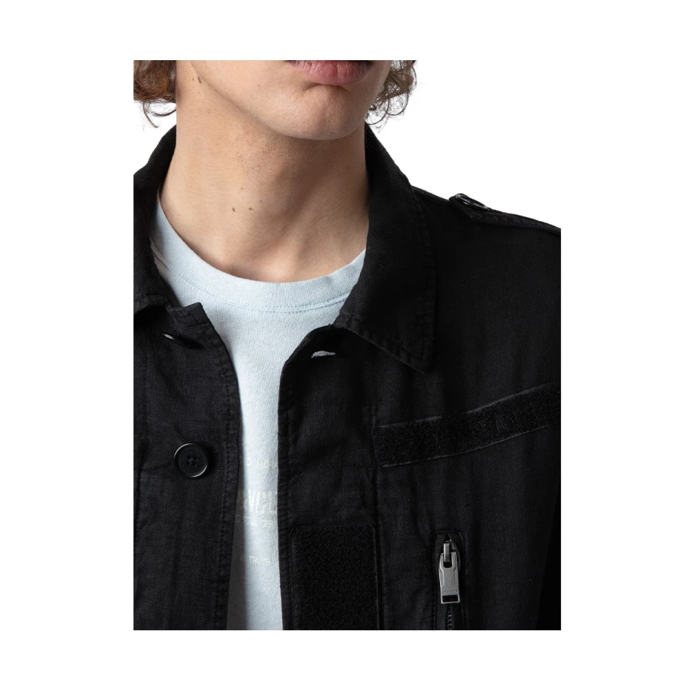 Zadig & Voltaire Stijlvolle Jas voor Heren Black Heren